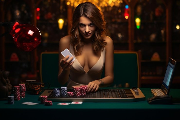 Live blackjack table with professional dealer